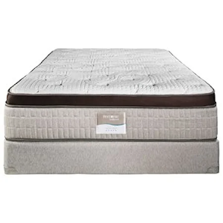 Queen 15" Firm Euro Top Latex Mattress and Comfort Care Low Profile Foundation